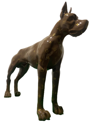 Estatueta / Figura Dog Lv 110x130 cm