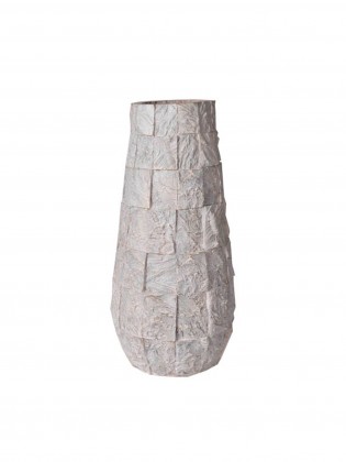 Jarra Fibra Cinza 83cm