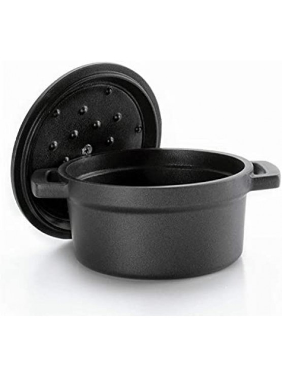 Mini Caçarola C/ Tampa Alumínio Cor Preto Diâm. 14cm - Lacor