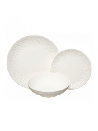Serviço Porcelana 18pçs | FLORA WHITE